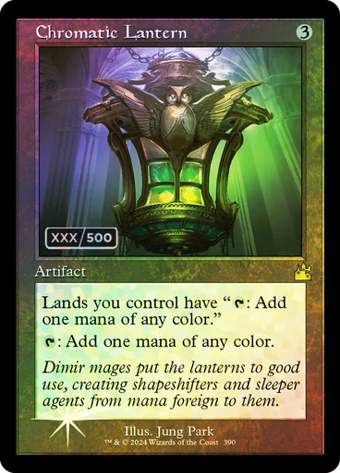 2024 Ravnica Remastered Chromatic Lantern #390z rare card image