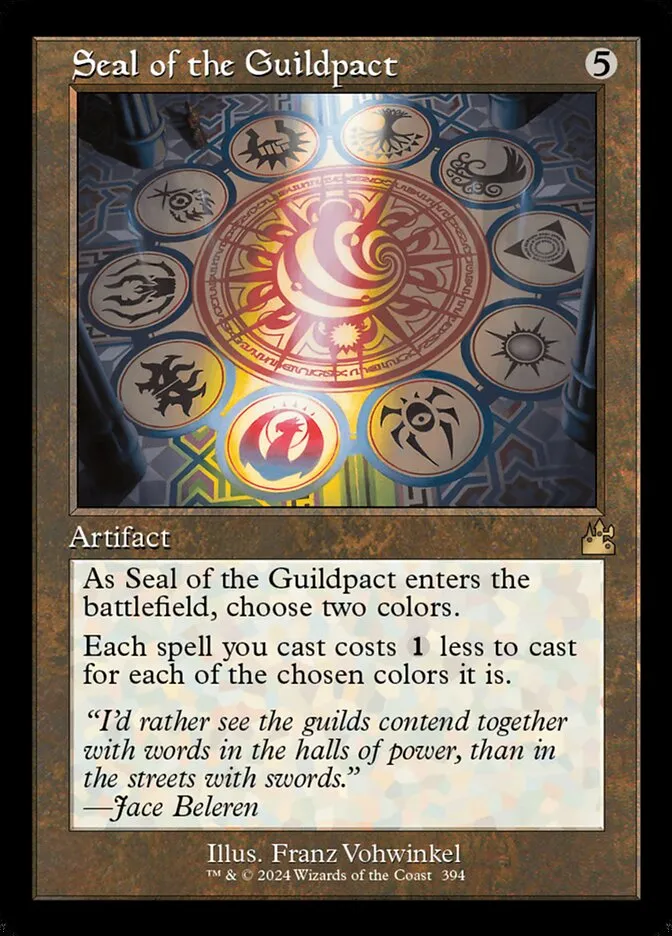 2024 Ravnica Remastered Seal of the Guildpact [Serialized] rare #394 rare card image