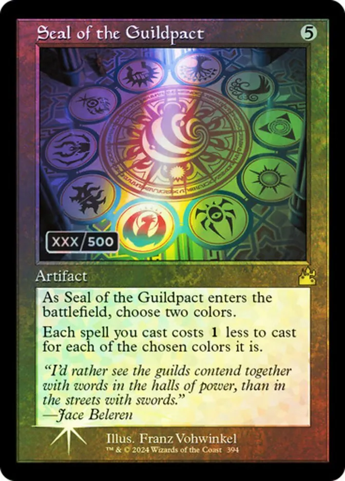 2024 Ravnica Remastered Seal of the Guildpact #394z rare card image