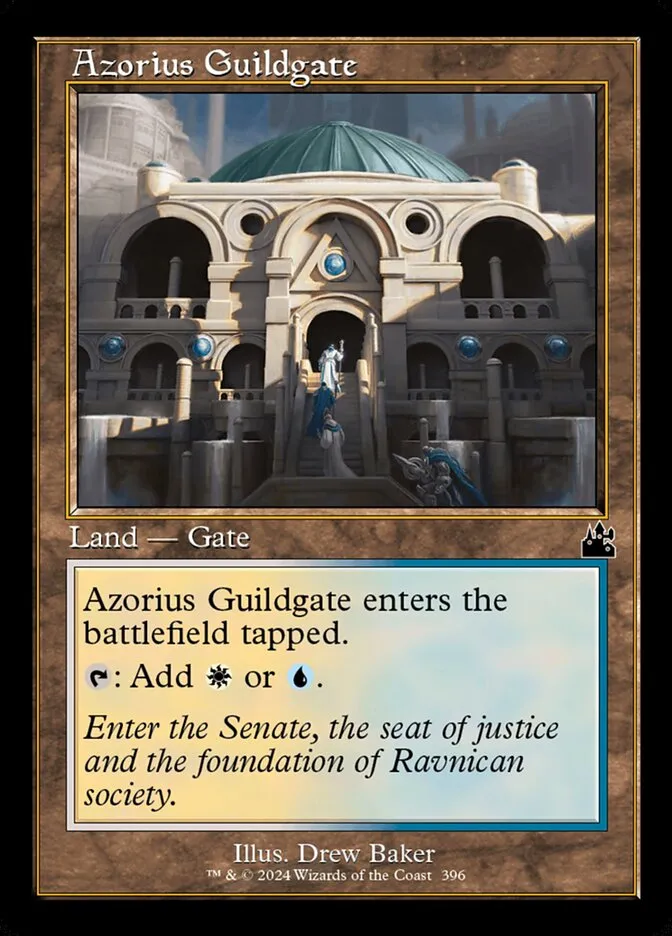 2024 Ravnica Remastered Azorius Guildgate common #396 common card image