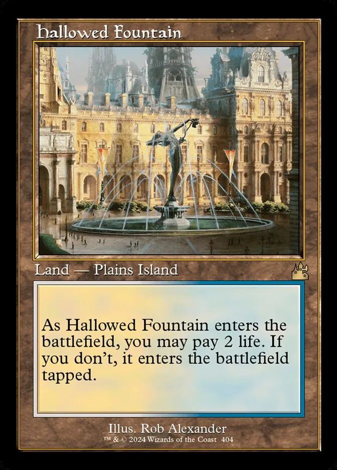 2024 Ravnica Remastered Hallowed Fountain [Serialized] rare #404 rare card image
