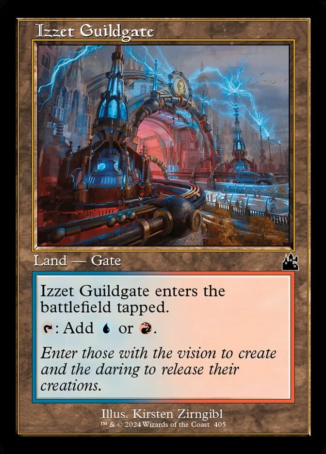 2024 Ravnica Remastered Izzet Guildgate #405 common card image
