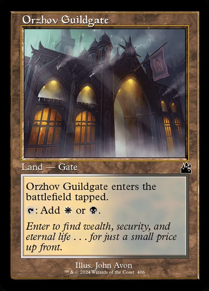2024 Ravnica Remastered Orzhov Guildgate #406 common card image