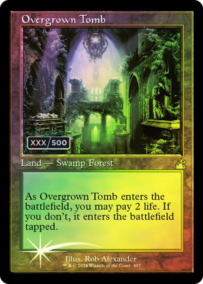 2024 Ravnica Remastered Overgrown Tomb #407z rare card image