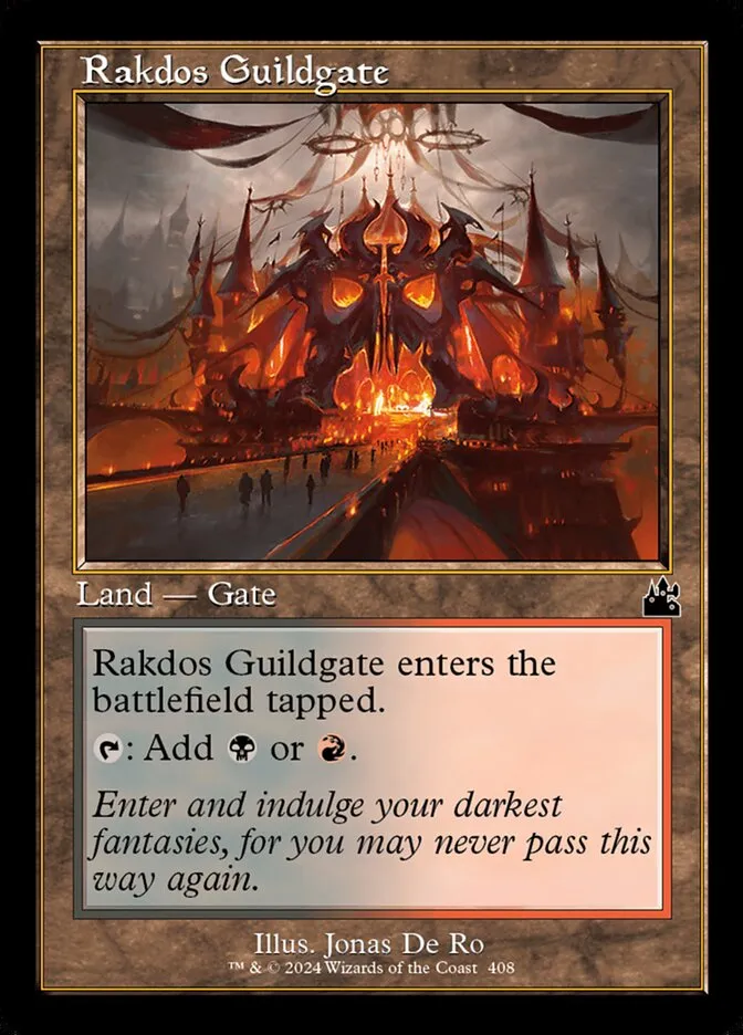 2024 Ravnica Remastered Rakdos Guildgate common #408 common card image