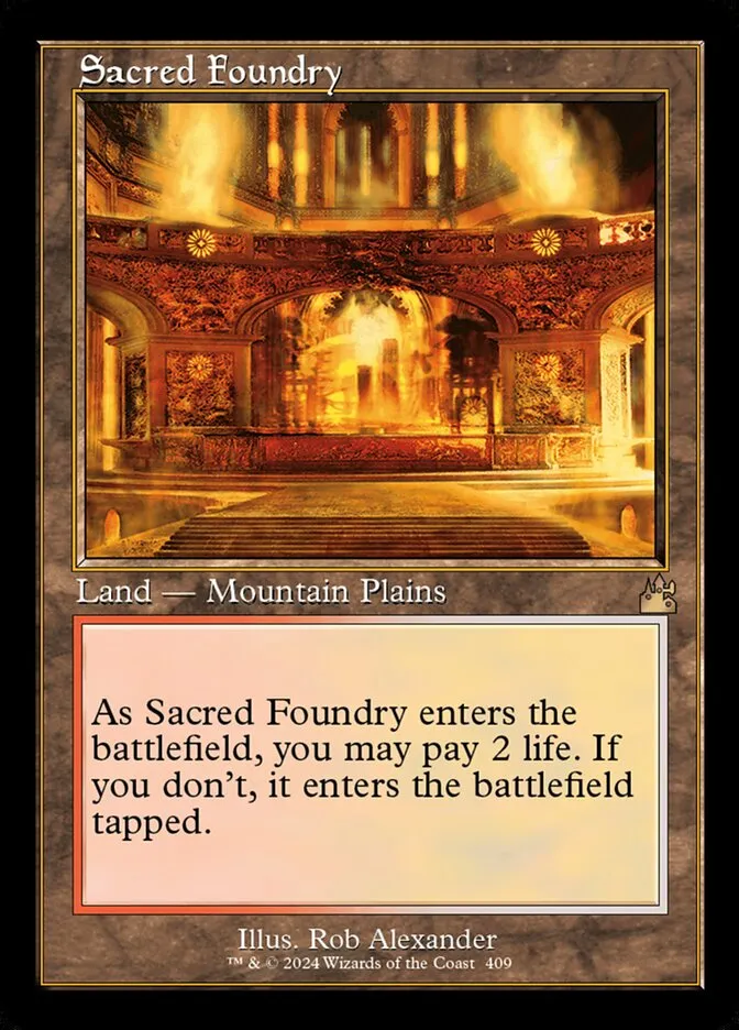 2024 Ravnica Remastered Sacred Foundry [Serialized] rare #409 rare card image