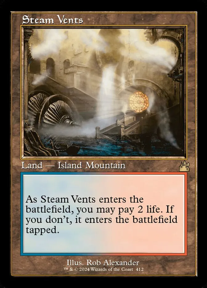 2024 Ravnica Remastered Steam Vents [Serialized] rare #412 rare card image