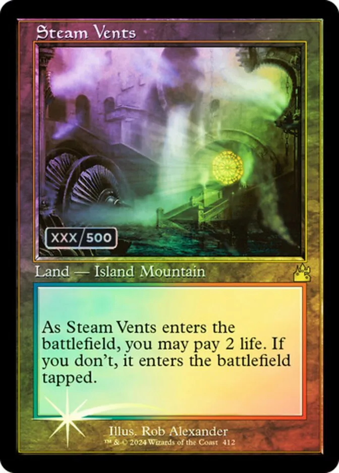 2024 Ravnica Remastered Steam Vents #412z rare card image