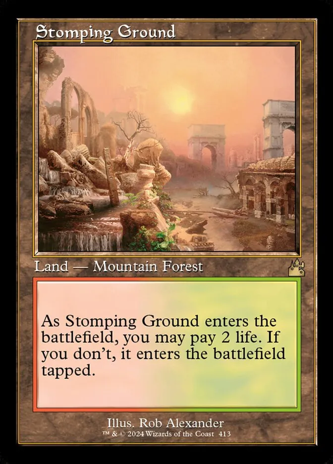 2024 Ravnica Remastered Stomping Ground [Serialized] rare #413 rare card image