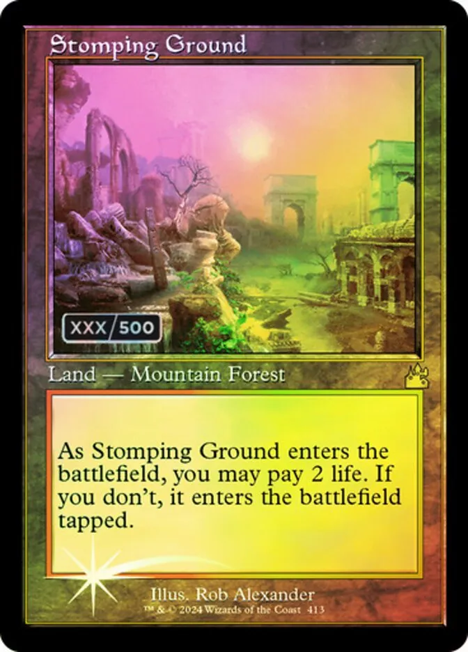 2024 Ravnica Remastered Stomping Ground #413z rare card image