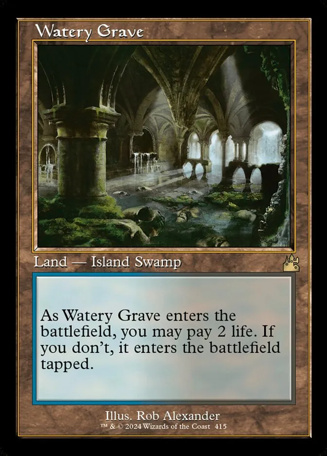 2024 Ravnica Remastered Watery Grave [Serialized] rare #415 rare card image