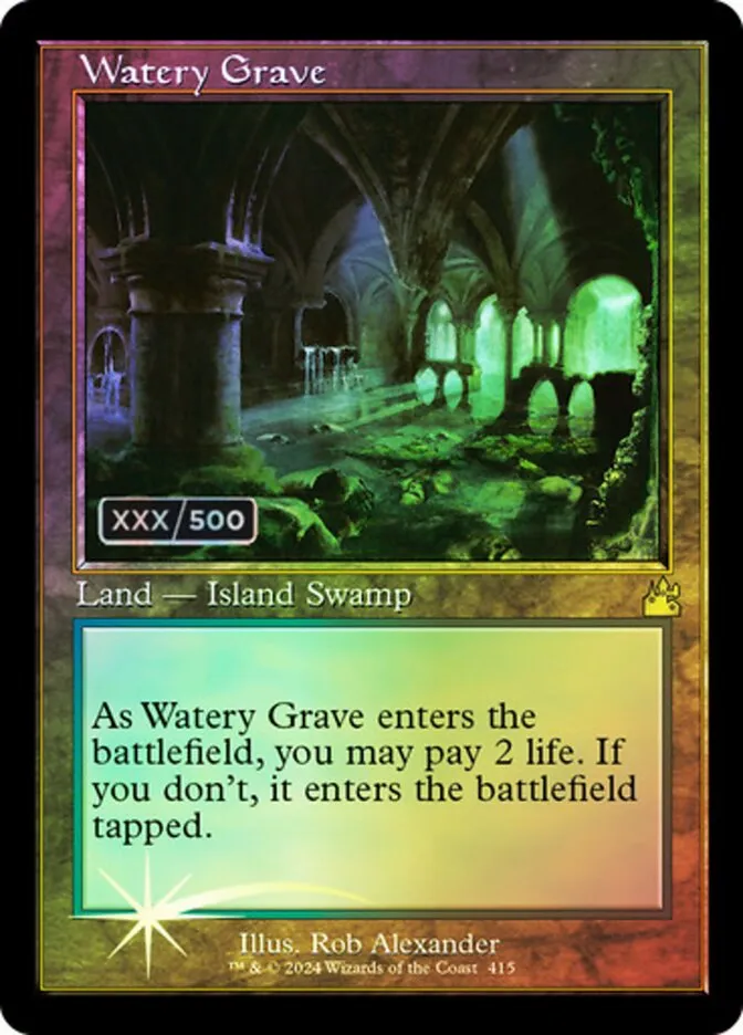 2024 Ravnica Remastered Watery Grave #415z rare card image