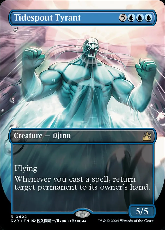 2024 Ravnica Remastered Tidespout Tyrant rare #422 rare card image