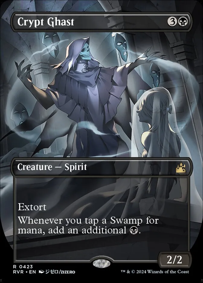 2024 Ravnica Remastered Crypt Ghast rare #423 rare card image