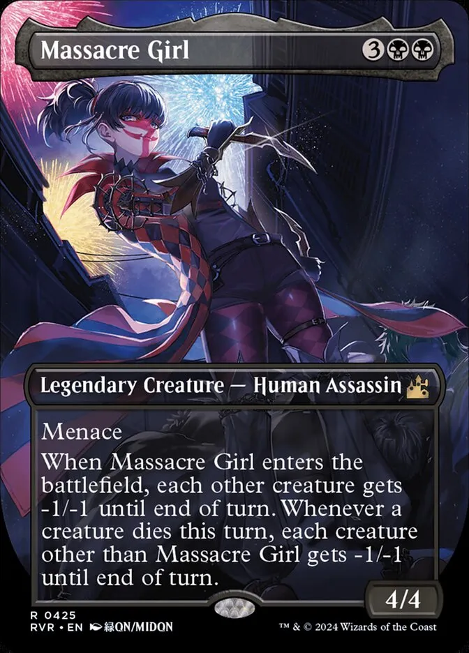 2024 Ravnica Remastered Massacre Girl rare #425 rare card image