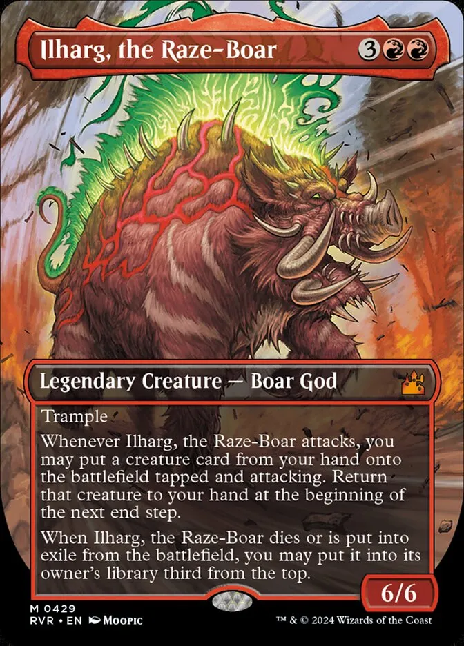 2024 Ravnica Remastered Ilharg, the Raze-Boar mythic #429 mythic card image