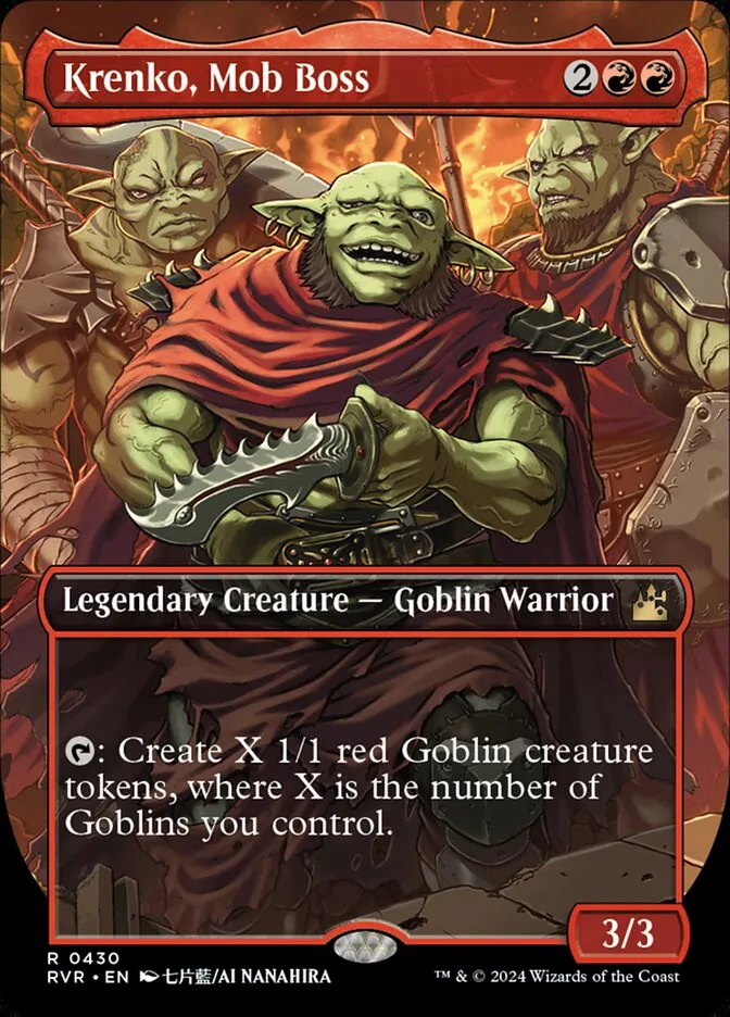 2024 Ravnica Remastered Krenko, Mob Boss rare #430 rare card image