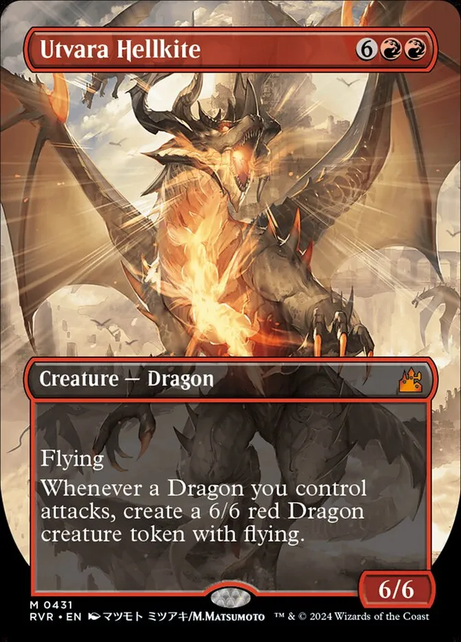 2024 Ravnica Remastered Utvara Hellkite mythic #431 mythic card image