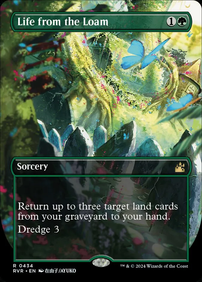 2024 Ravnica Remastered Life from the Loam rare #434 rare card image