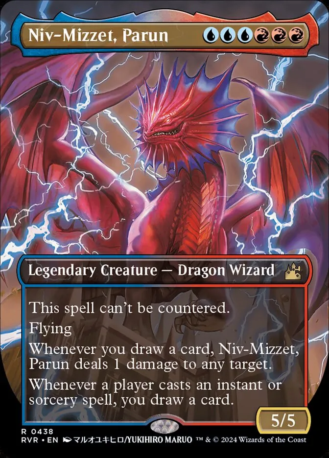 2024 Ravnica Remastered Niv-Mizzet, Parun rare #438 rare card image