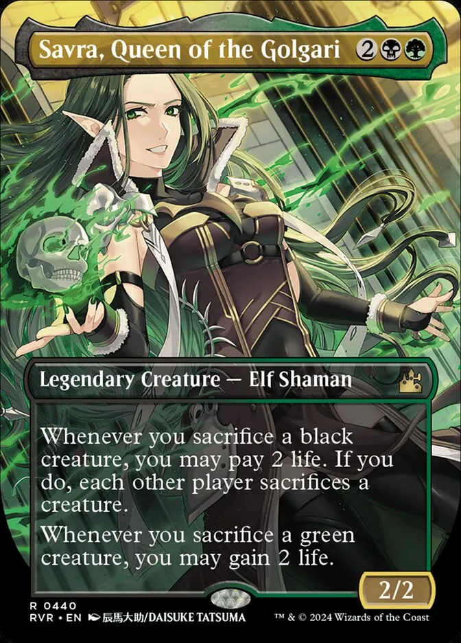 2024 Ravnica Remastered Savra, Queen of the Golgari rare #440 rare card image