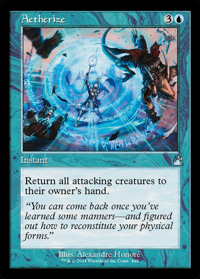 2024 Ravnica Remastered Aetherize uncommon #448 uncommon card image