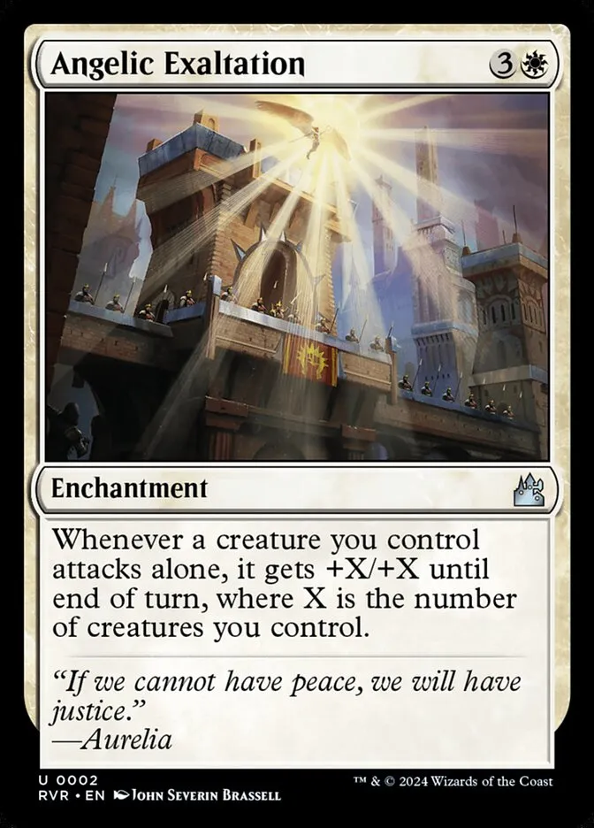 2024 Ravnica Remastered Angelic Exaltation uncommon #2 uncommon card image