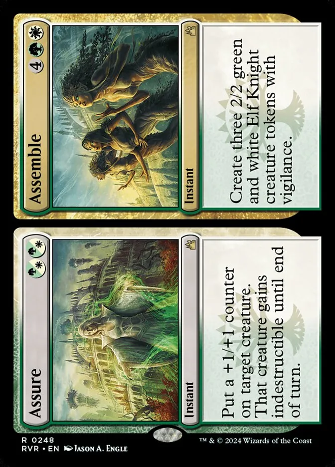 2024 Ravnica Remastered Assure // Assemble #248 rare card image