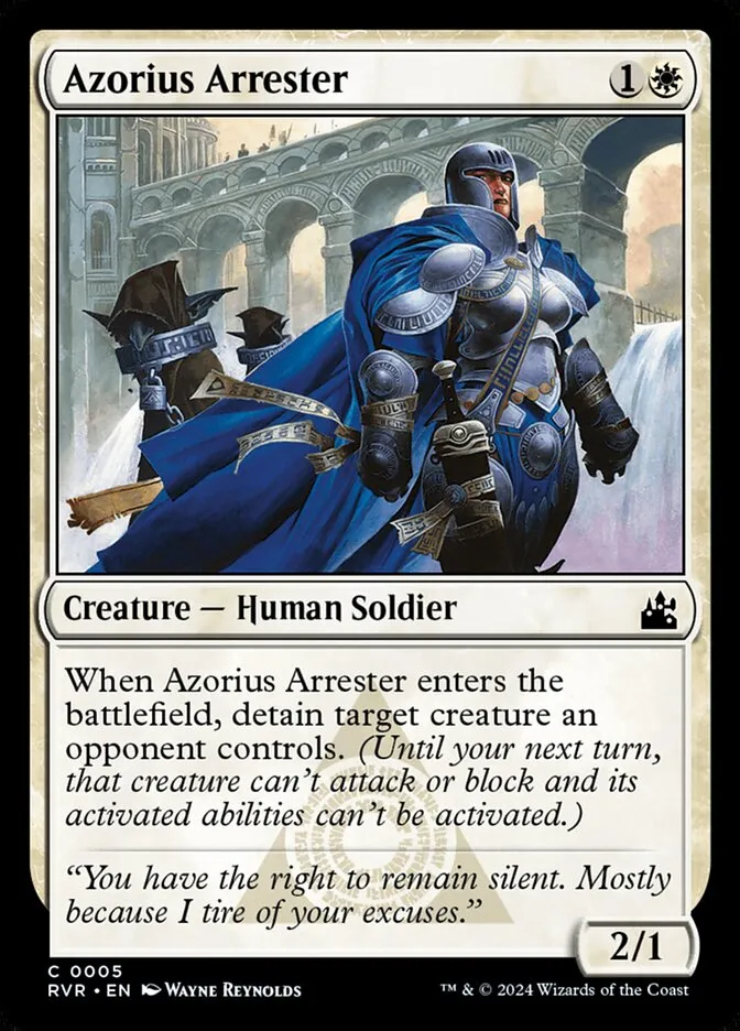 2024 Ravnica Remastered Azorius Arrester common #5 common card image