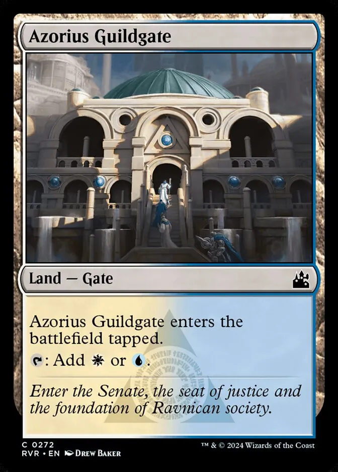 2024 Ravnica Remastered Azorius Guildgate common #272 common card image