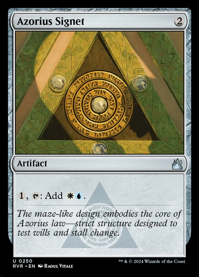 2024 Ravnica Remastered Azorius Signet #250 uncommon card image