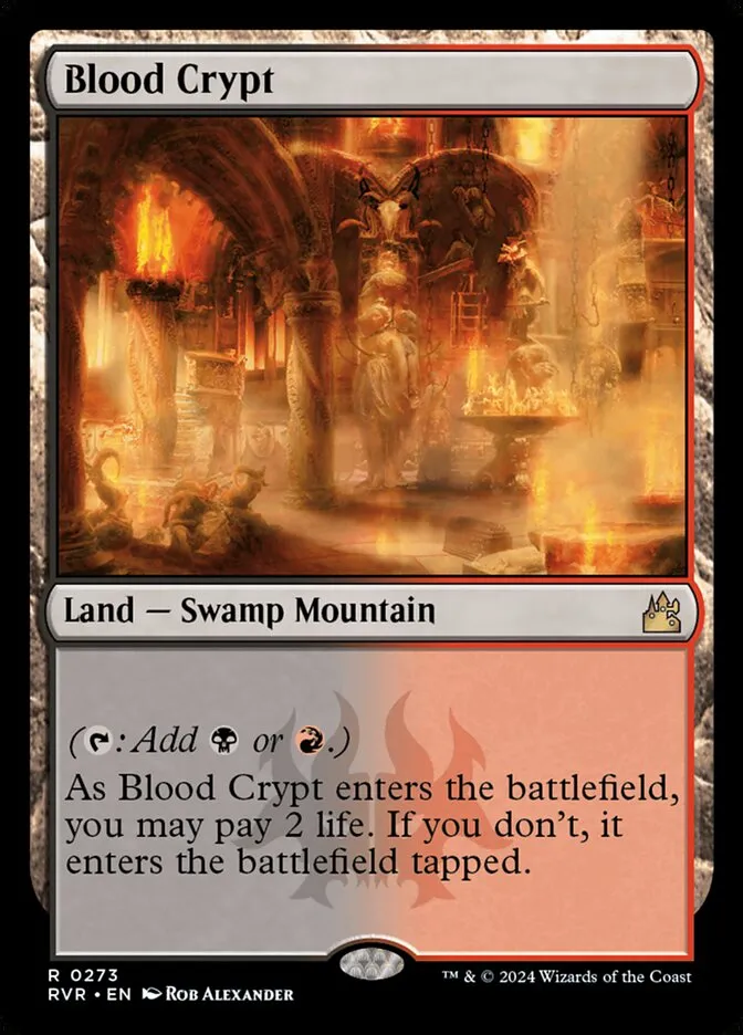 2024 Ravnica Remastered Blood Crypt #273 rare card image