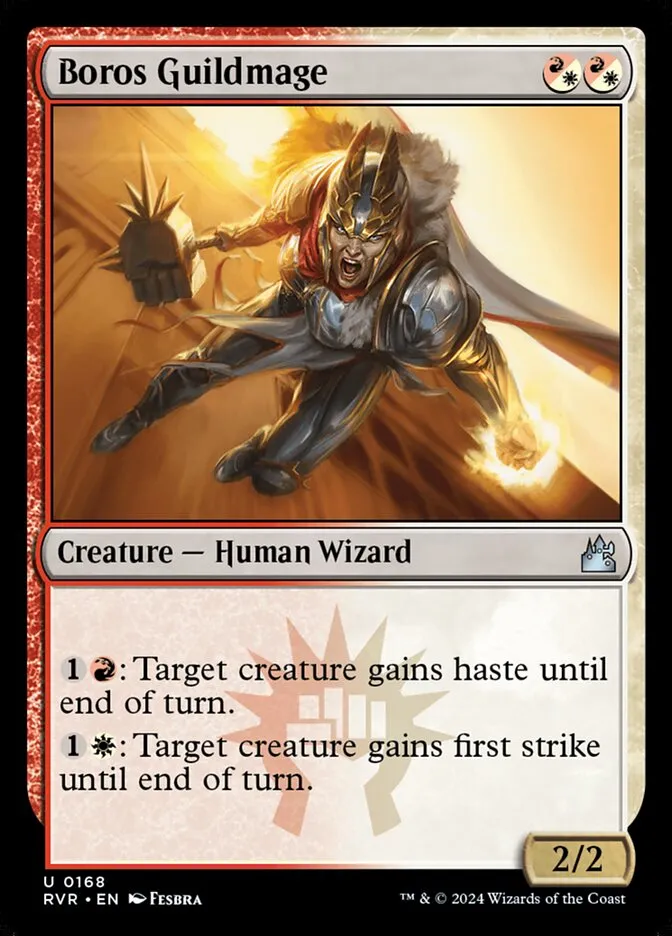 2024 Ravnica Remastered Boros Guildmage #168 uncommon card image