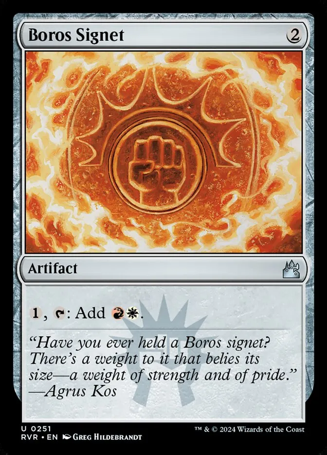 2024 Ravnica Remastered Boros Signet #251 uncommon card image