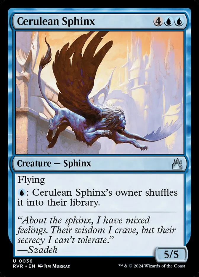 2024 Ravnica Remastered Cerulean Sphinx uncommon #36 uncommon card image