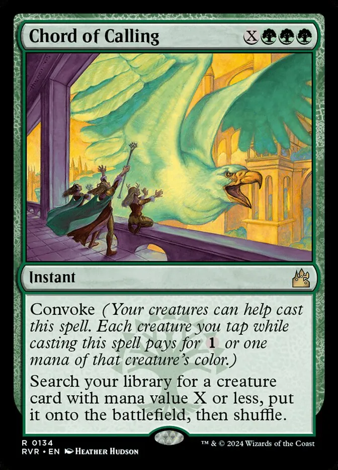 2024 Ravnica Remastered Chord of Calling #134 rare card image