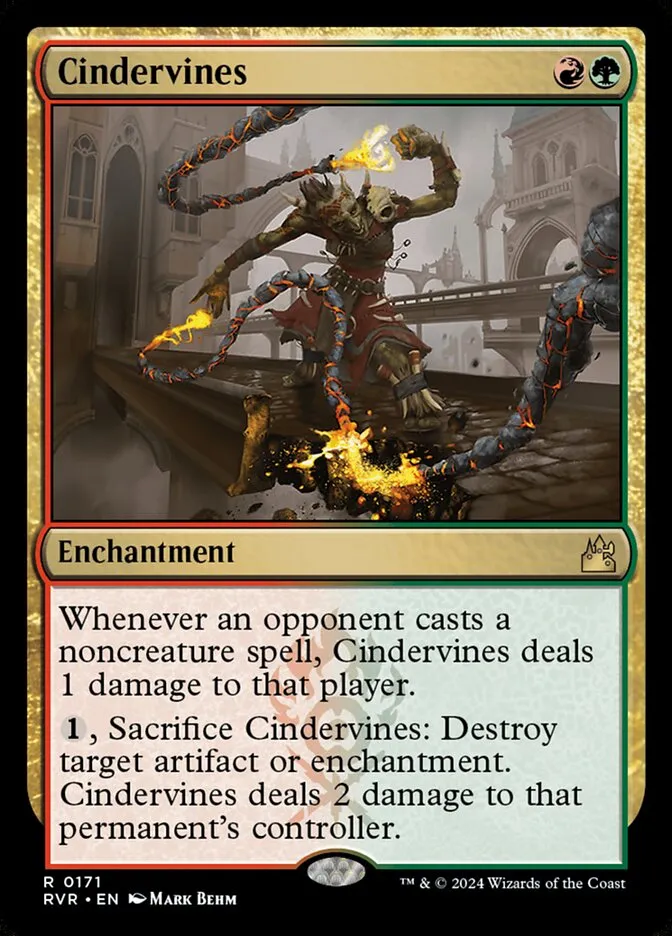 2024 Ravnica Remastered Cindervines #171 rare card image