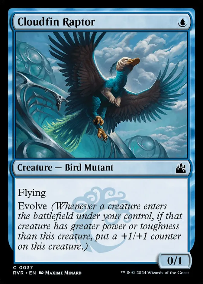 2024 Ravnica Remastered Cloudfin Raptor common #37 common card image
