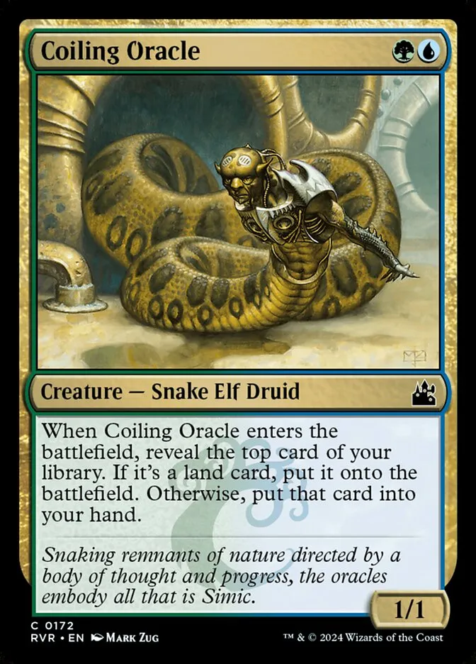 2024 Ravnica Remastered Coiling Oracle #172 common card image