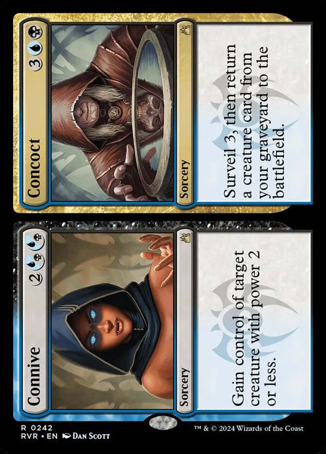 2024 Ravnica Remastered Connive // Concoct #242 rare card image