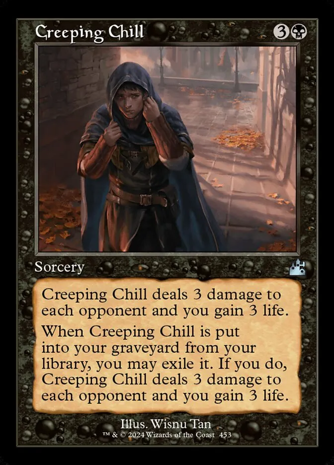 2024 Ravnica Remastered Creeping Chill #453 uncommon card image