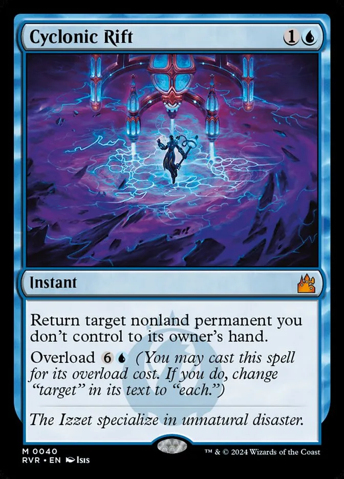2024 Ravnica Remastered Cyclonic Rift mythic #40 mythic card image