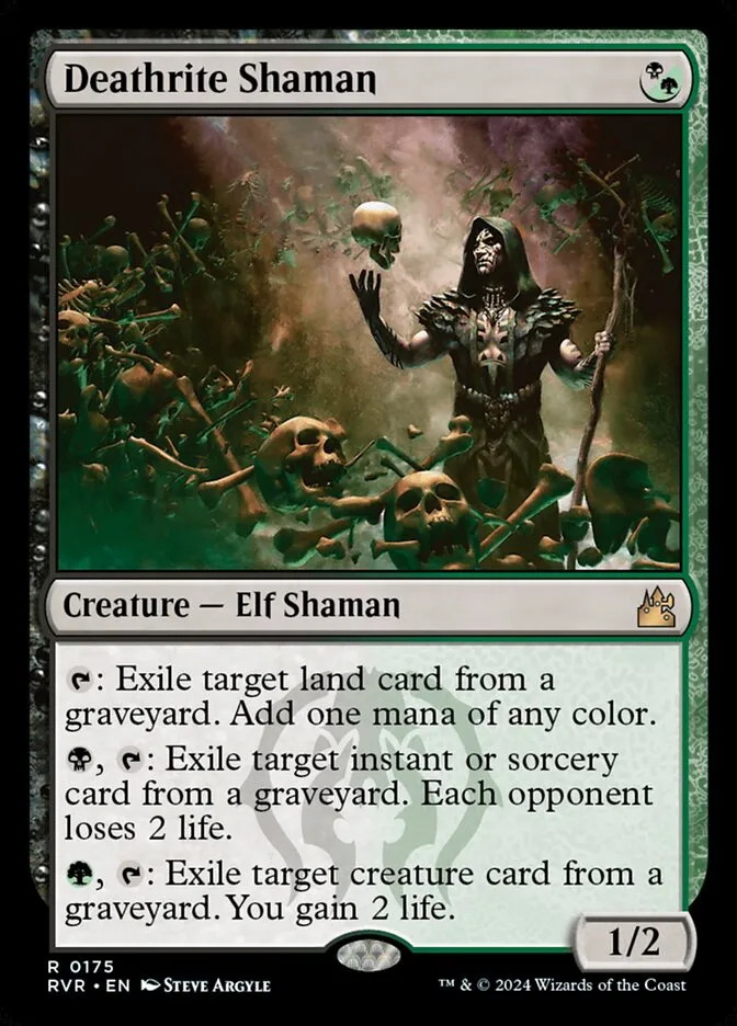 2024 Ravnica Remastered Deathrite Shaman #175 rare card image