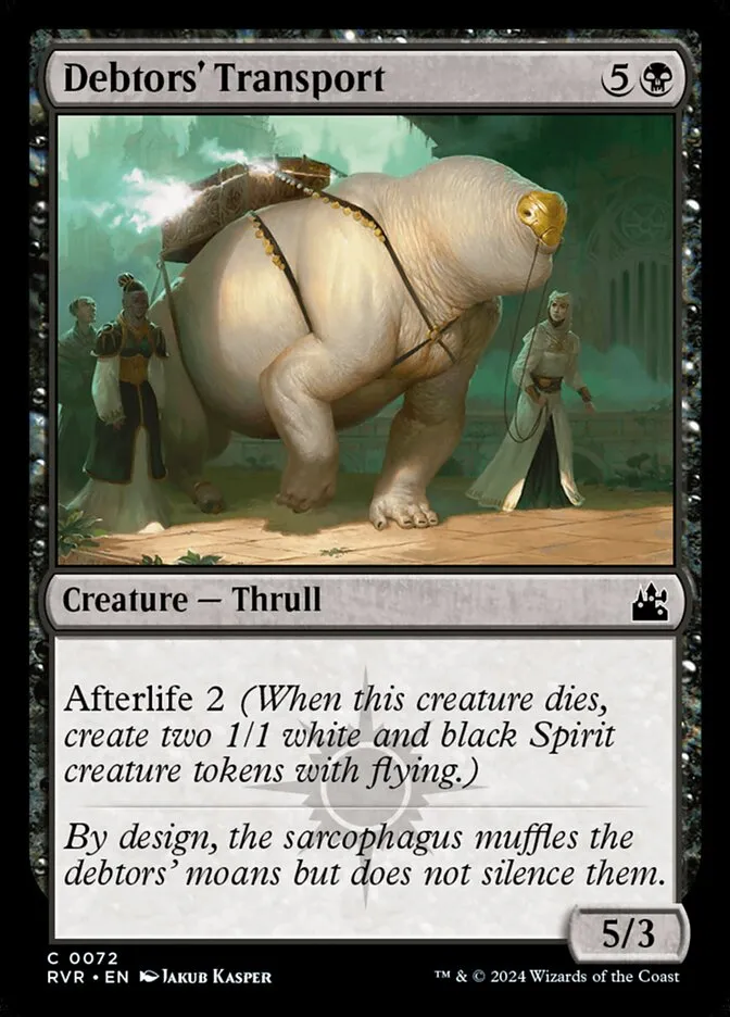 2024 Ravnica Remastered Debtors' Transport common #72 common card image