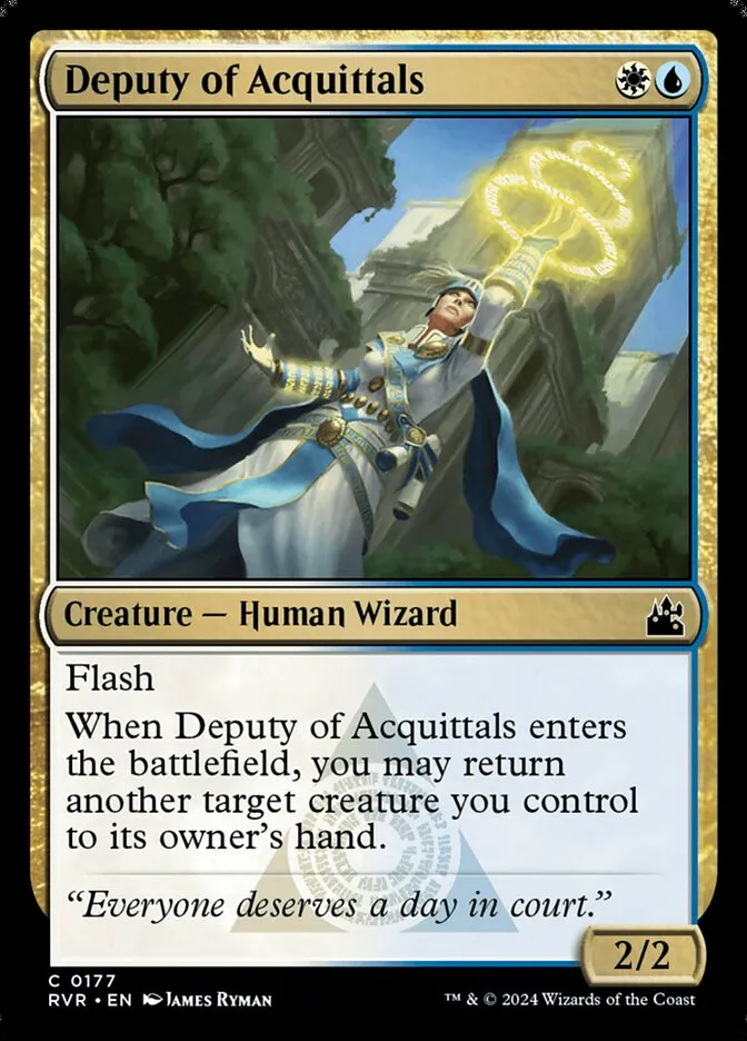 2024 Ravnica Remastered Deputy of Acquittals #177 common card image