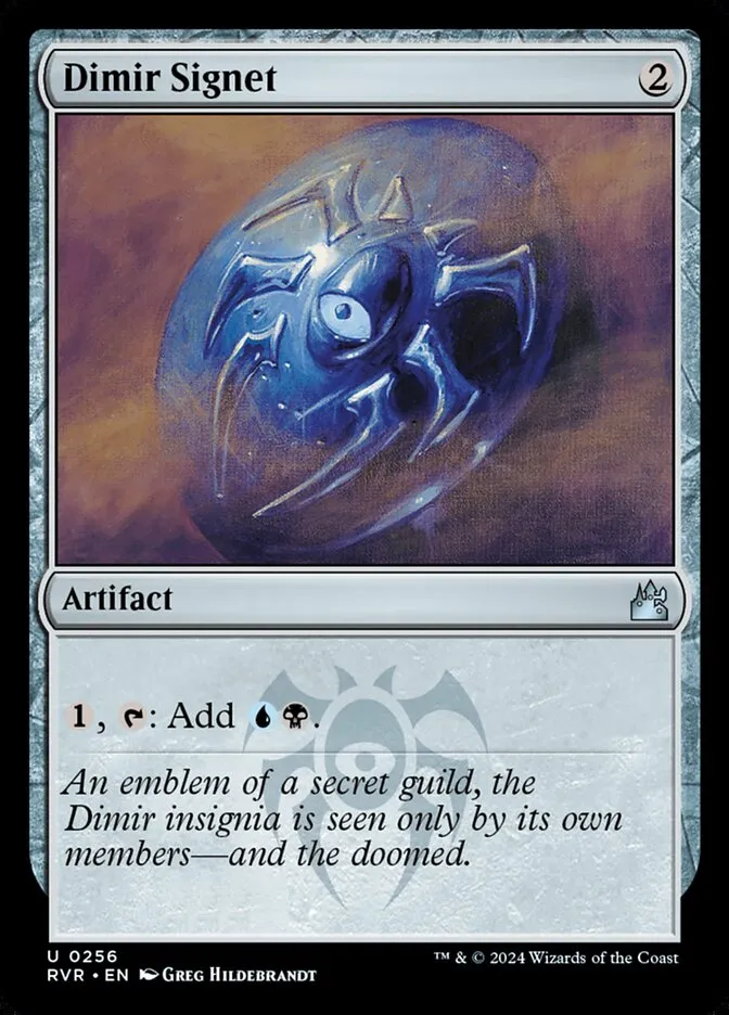 2024 Ravnica Remastered Dimir Signet #256 uncommon card image
