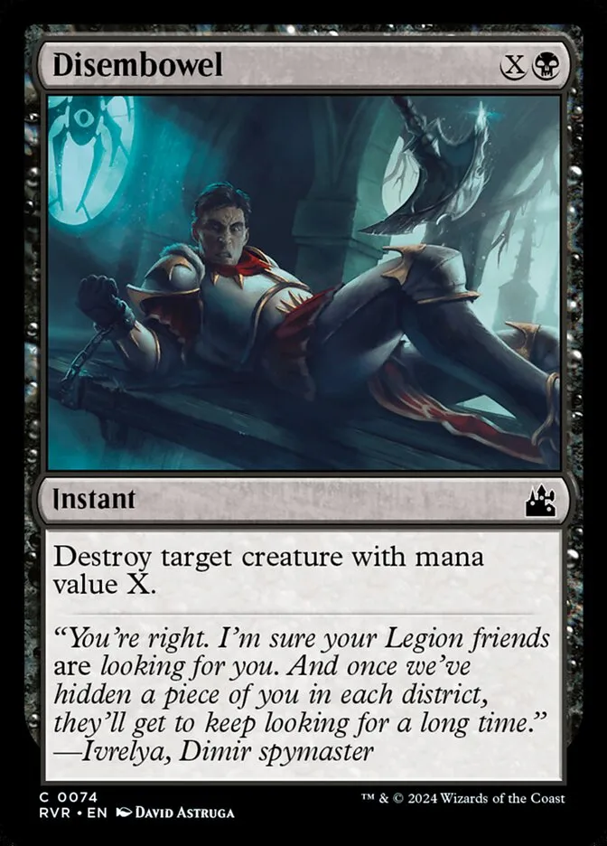 2024 Ravnica Remastered Disembowel common #74 common card image