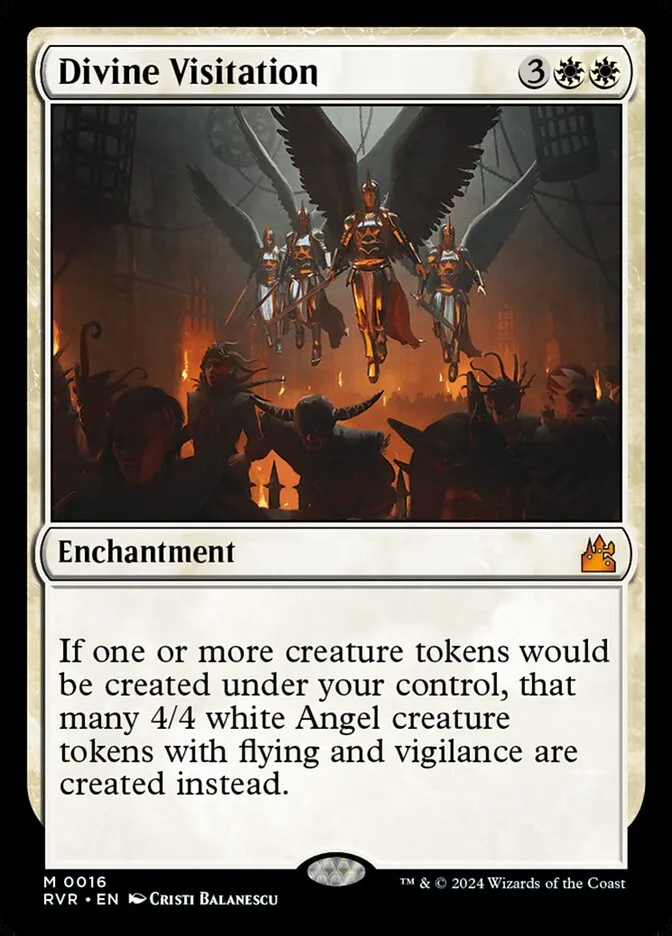 2024 Ravnica Remastered Divine Visitation mythic #16 mythic card image