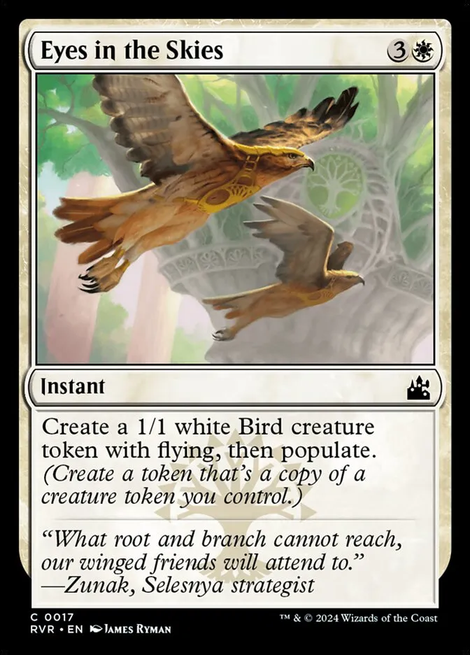 2024 Ravnica Remastered Eyes in the Skies common #17 common card image