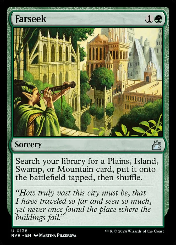 2024 Ravnica Remastered Farseek #138 uncommon card image